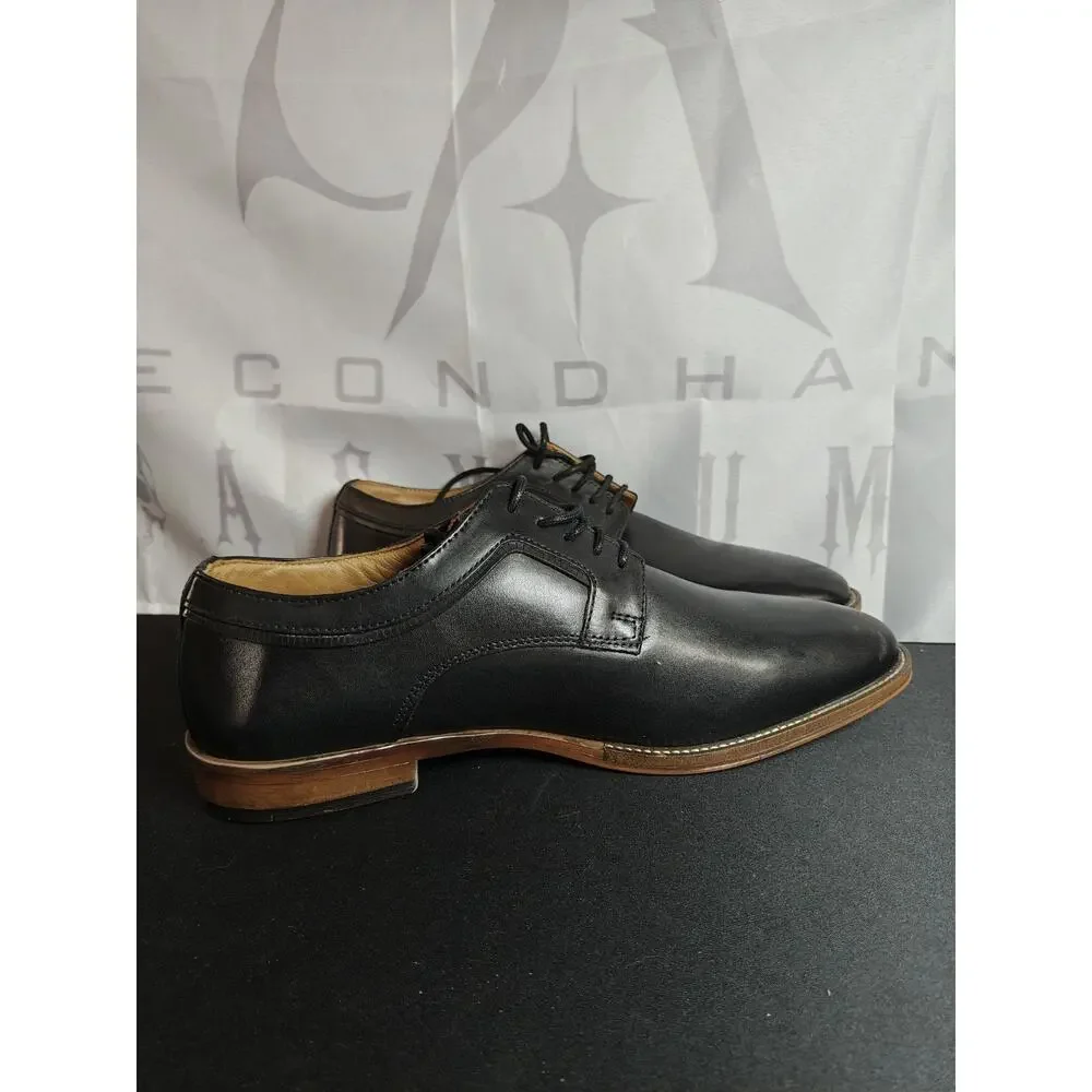 FRANCO FORTINI Men's 9 Bradley Black Leather Oxford Dress Shoes NWOB